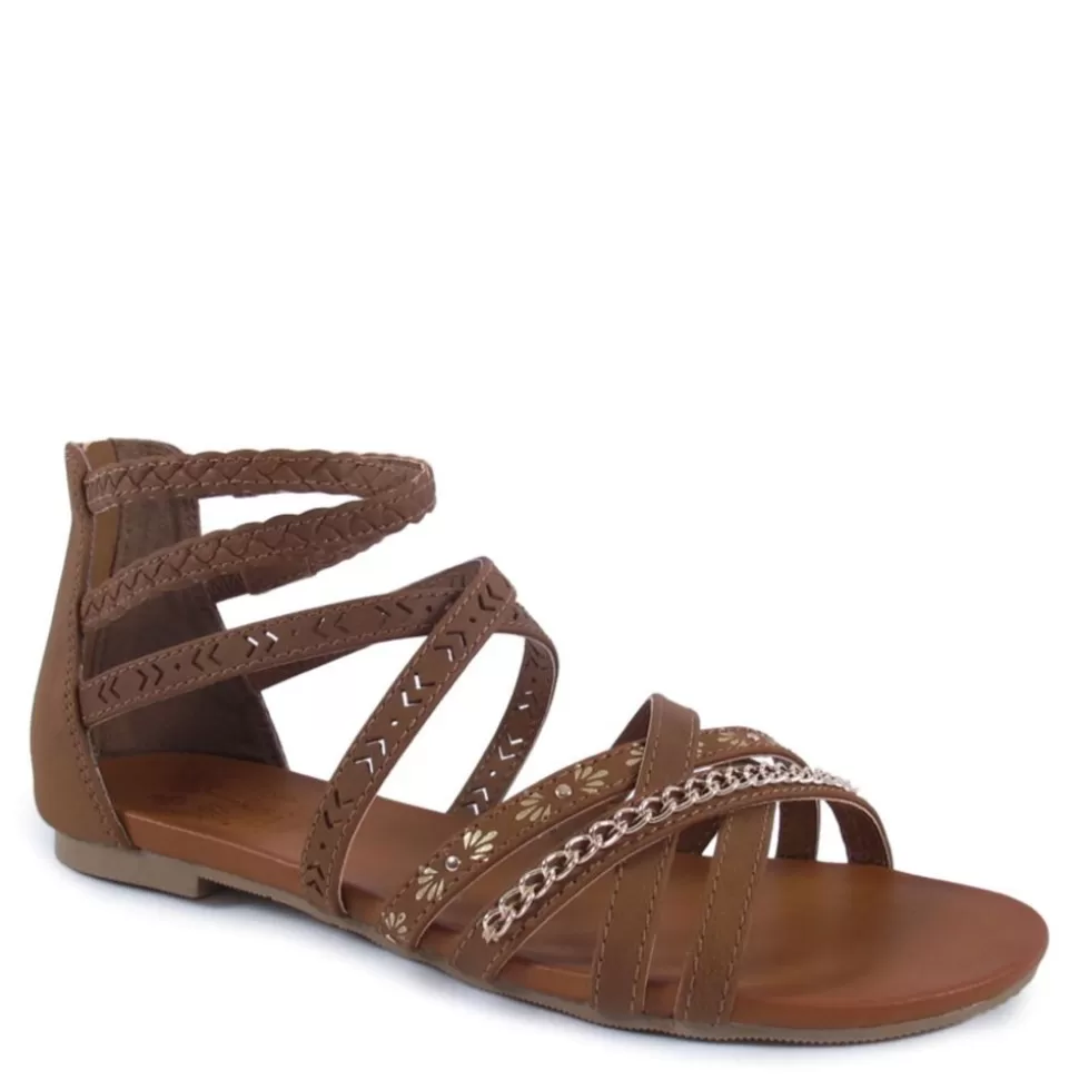 Women JELLYPOP Flat Sandals^ Womens Musique Gladiator Sandal