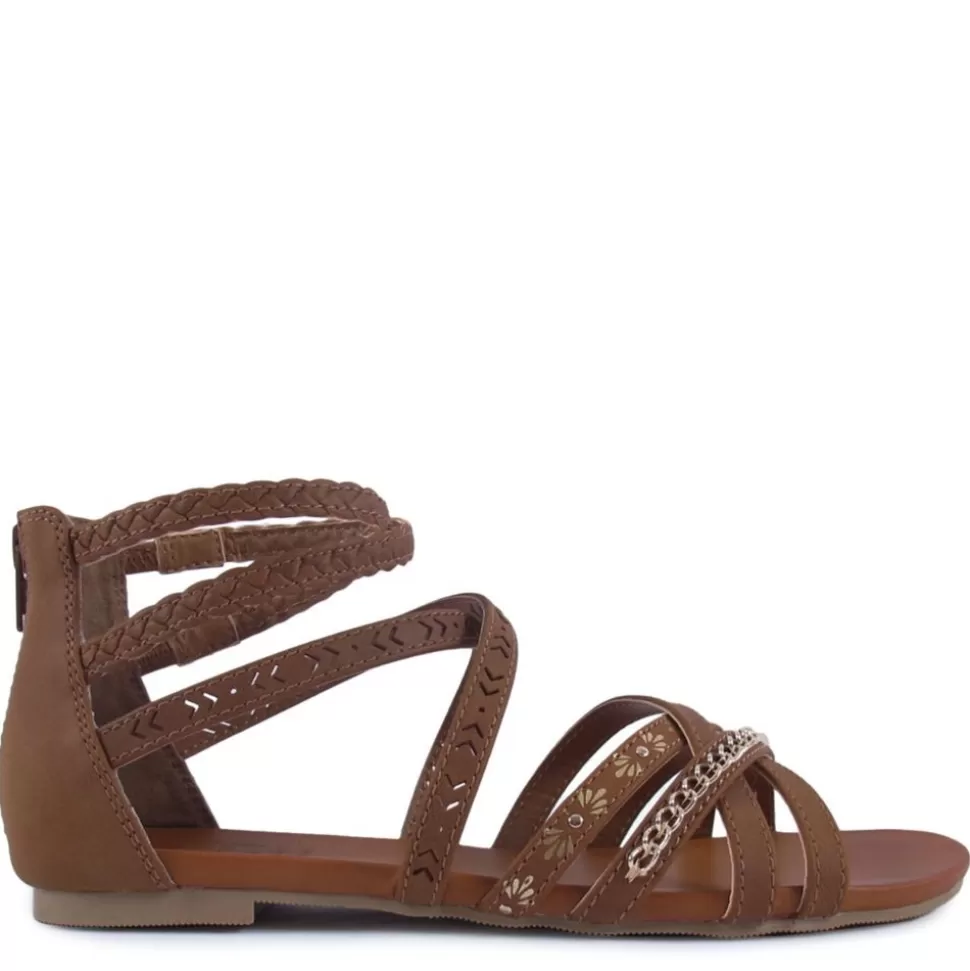 Women JELLYPOP Flat Sandals^ Womens Musique Gladiator Sandal