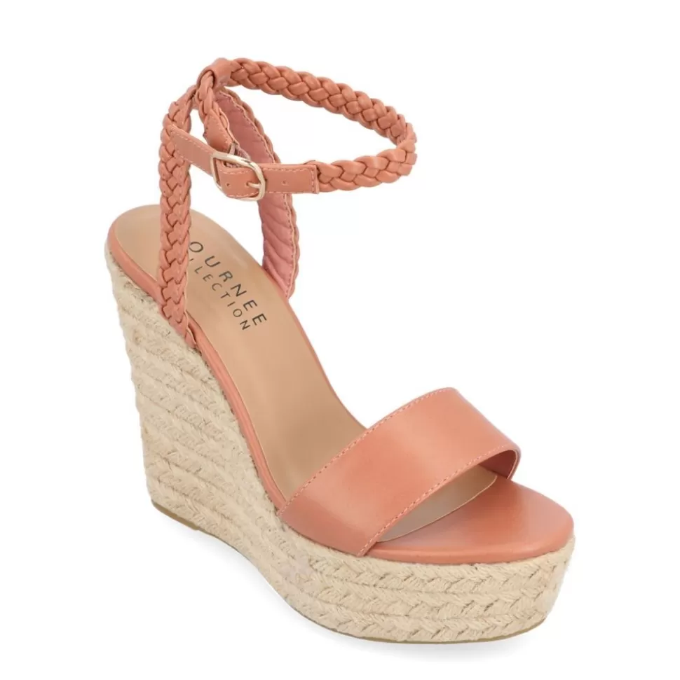 Women Journee Collection Platform Sandals^ Womens Andiah Wedge Sandal