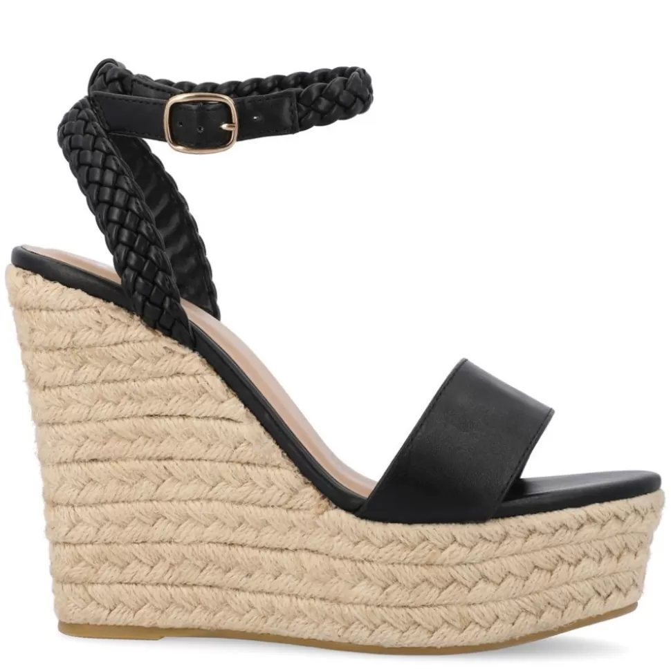 Women Journee Collection Platform Sandals^ Womens Andiah Wedge Sandal