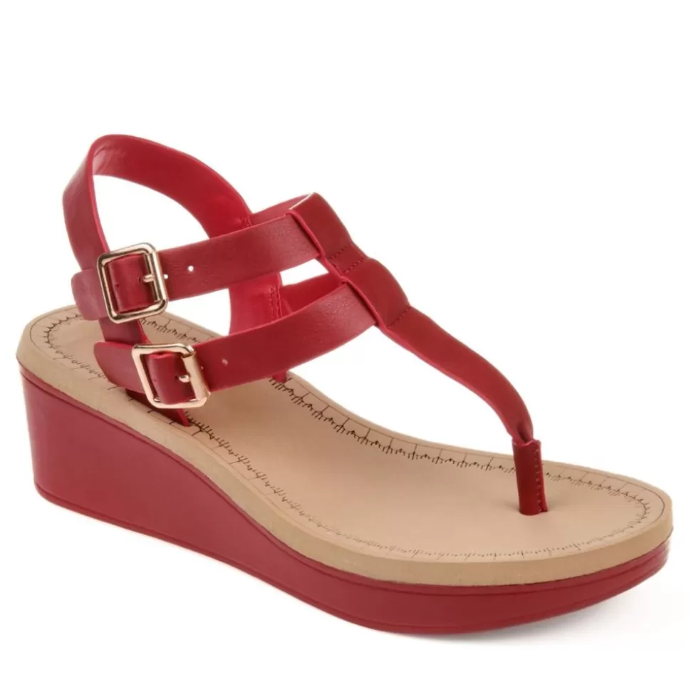 Women Journee Collection Dress Sandals^ Womens Bianca Wedge Sandal