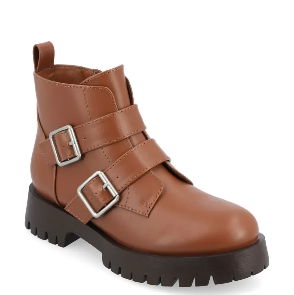 Women Journee Collection Combat & Rugged Boots^ Womens Maebry Booties