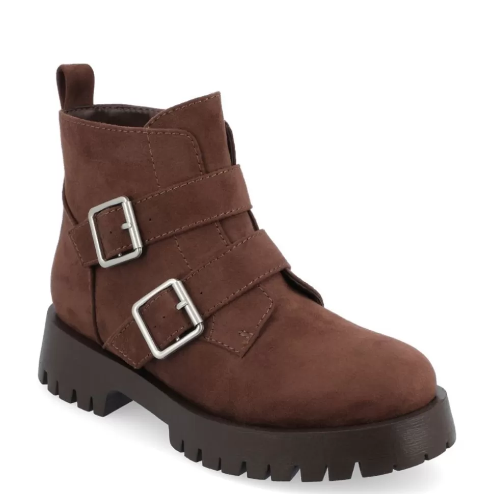 Women Journee Collection Combat & Rugged Boots^ Womens Maebry Booties