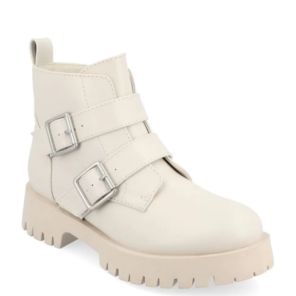 Women Journee Collection Combat & Rugged Boots^ Womens Maebry Booties