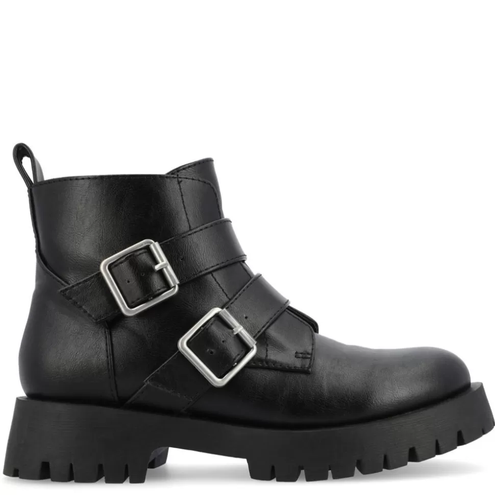 Women Journee Collection Combat & Rugged Boots^ Womens Maebry Booties