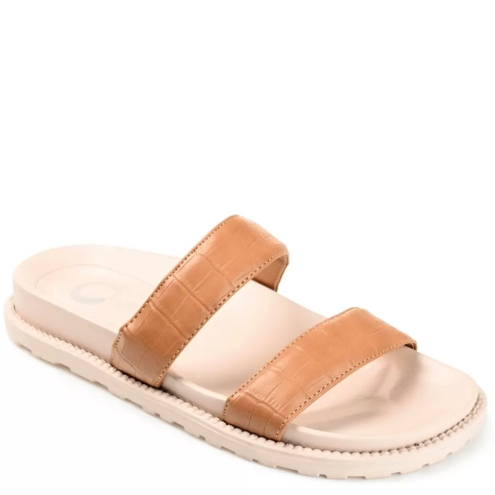 Women Journee Collection Footbed Sandals^ Womens Stellina Footbed Slide