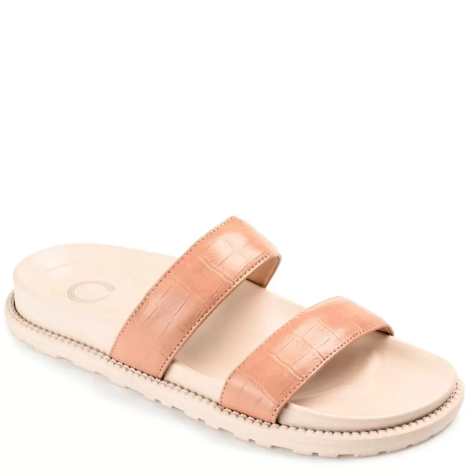 Women Journee Collection Footbed Sandals^ Womens Stellina Footbed Slide