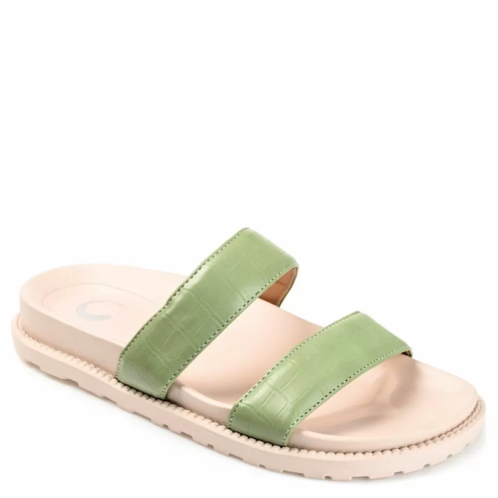 Women Journee Collection Footbed Sandals^ Womens Stellina Footbed Slide