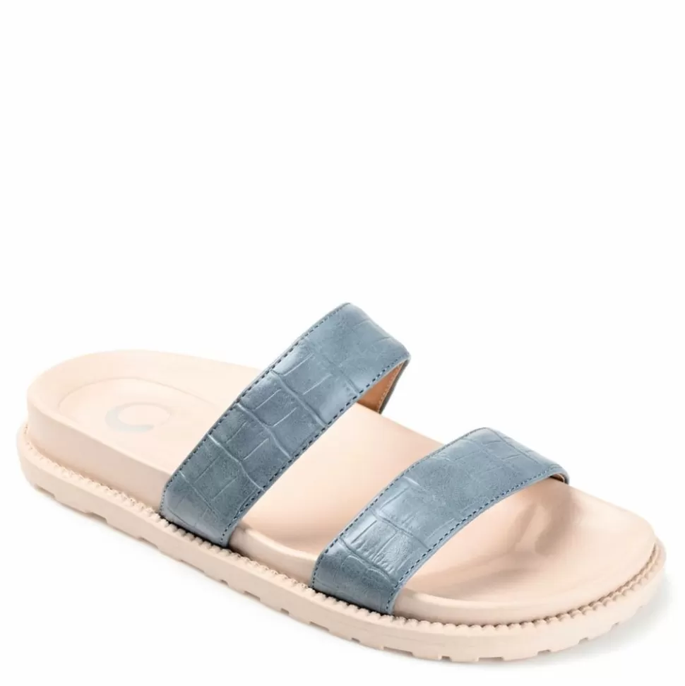 Women Journee Collection Footbed Sandals^ Womens Stellina Footbed Slide