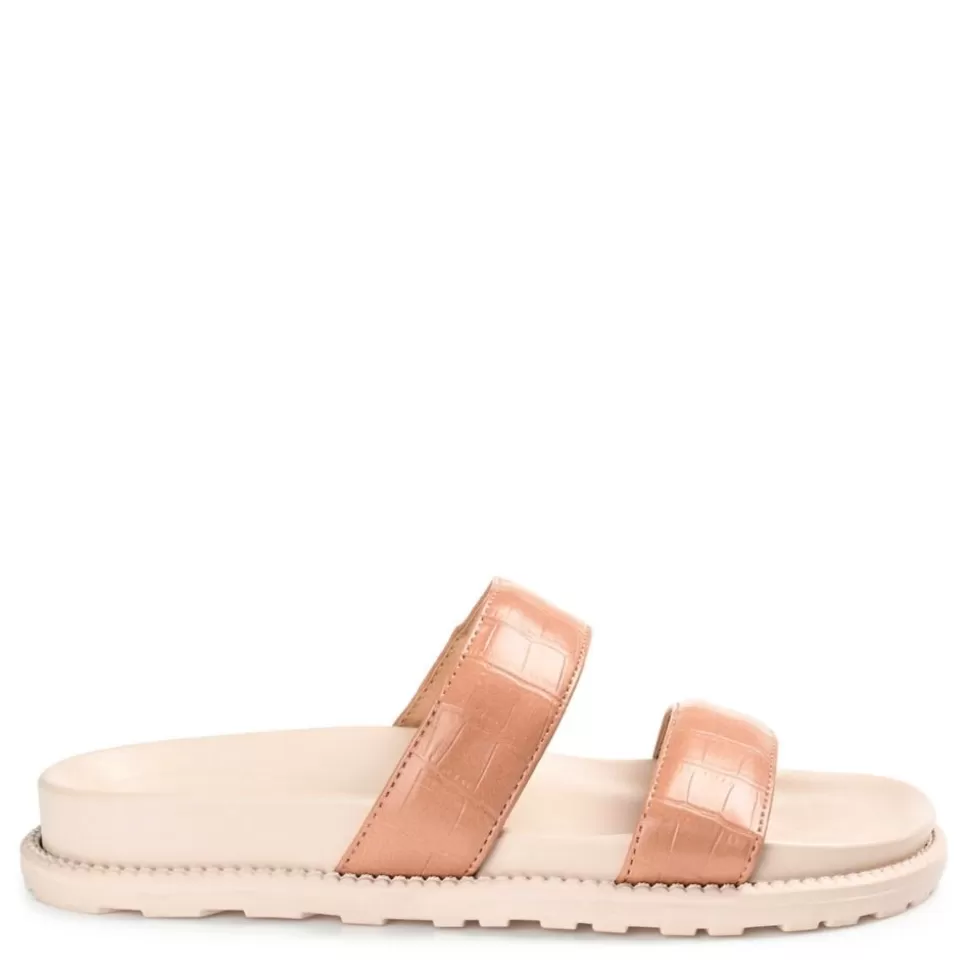 Women Journee Collection Footbed Sandals^ Womens Stellina Footbed Slide