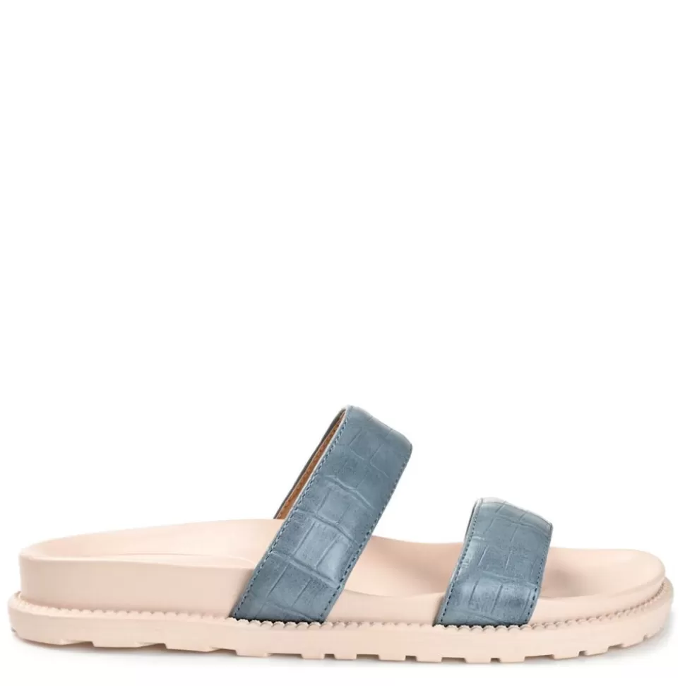 Women Journee Collection Footbed Sandals^ Womens Stellina Footbed Slide