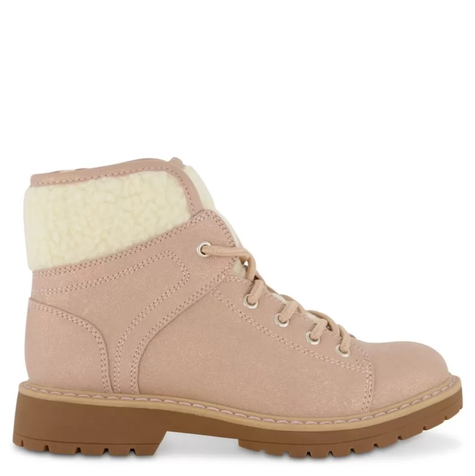 MARC FISHER Boots^ Girls Little-Big Kid Jade Fuzz Lace-Up Boot