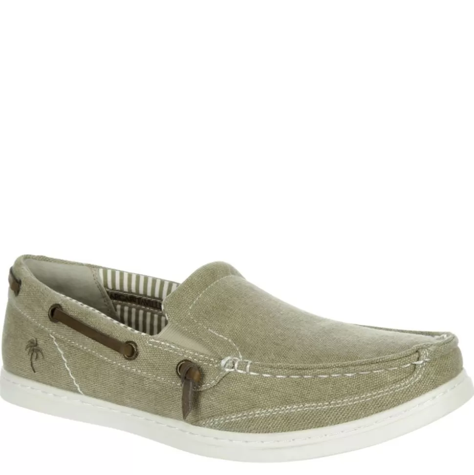 Men MARGARITAVILLE Canvas^ Mens Dock Slip On Boat Shoe