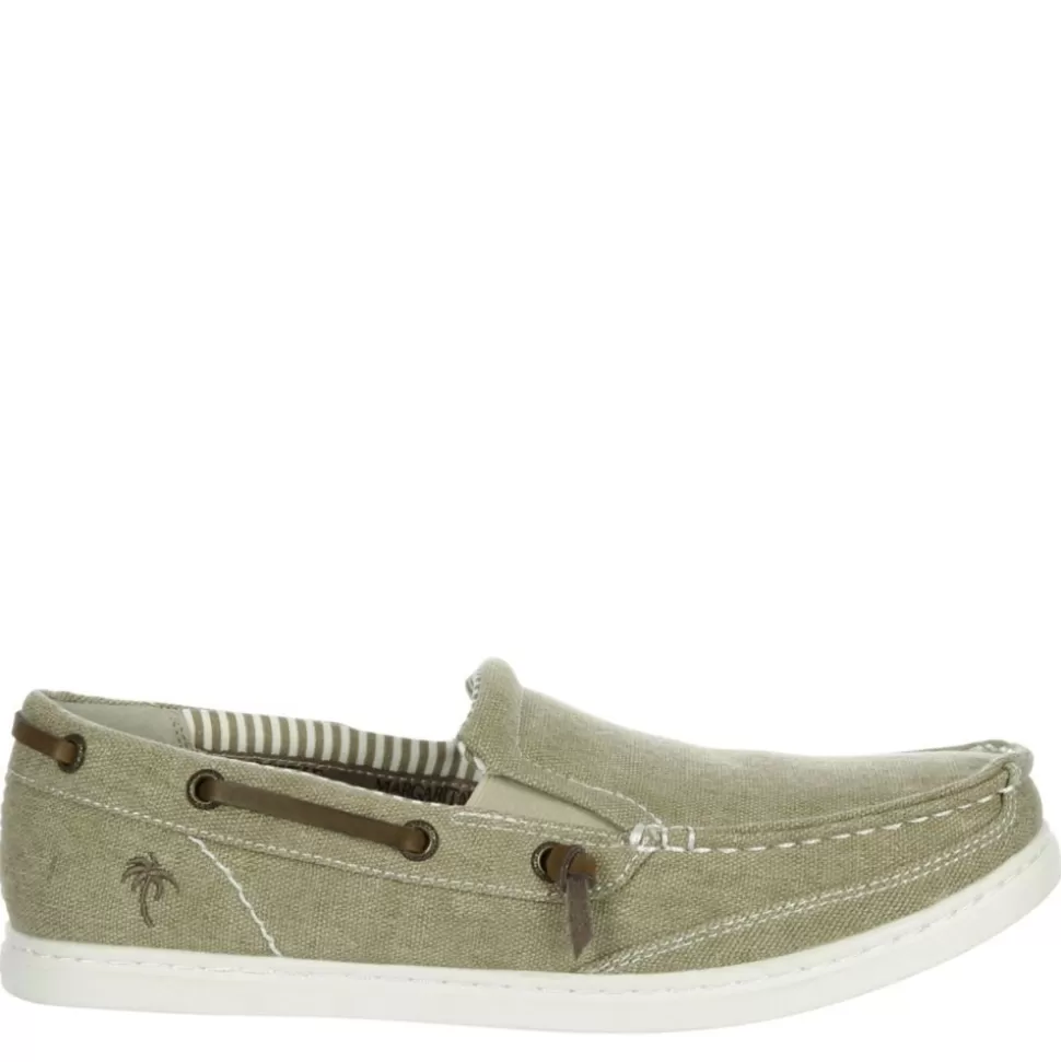 Men MARGARITAVILLE Canvas^ Mens Dock Slip On Boat Shoe