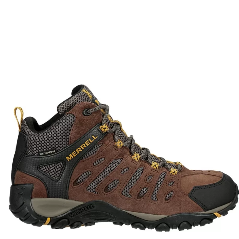 Men MERRELL Hiking Boots^ Mens Crosslander 2 Waterproof Mid Hiking Boot