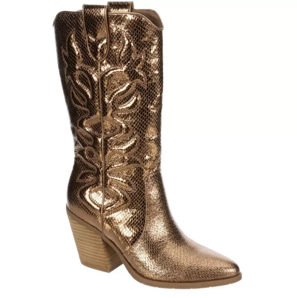 Women MICHAEL BY MICHAEL SHANNON Western Boots^ Womens Faith Wide Calf Western Boot