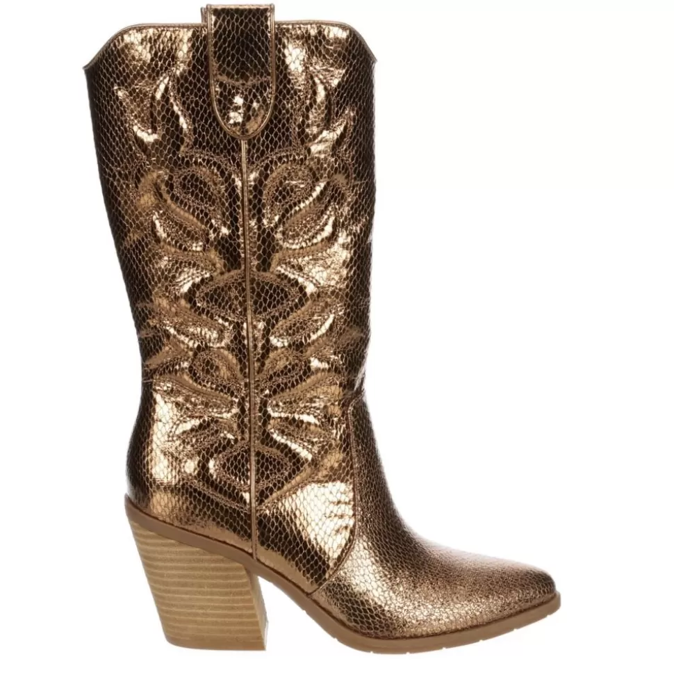 Women MICHAEL BY MICHAEL SHANNON Western Boots^ Womens Faith Wide Calf Western Boot