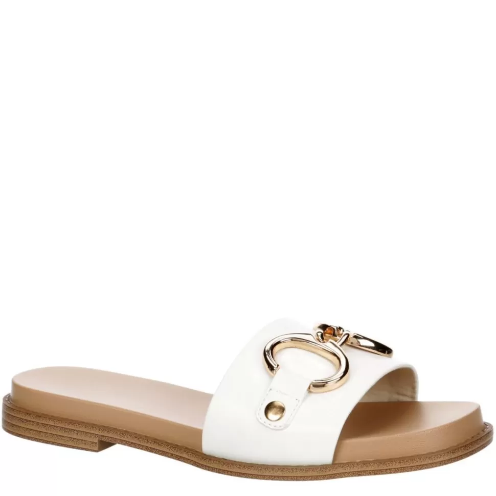 Women MICHAEL BY MICHAEL SHANNON Flat Sandals^ Womens Jade Slide Sandal