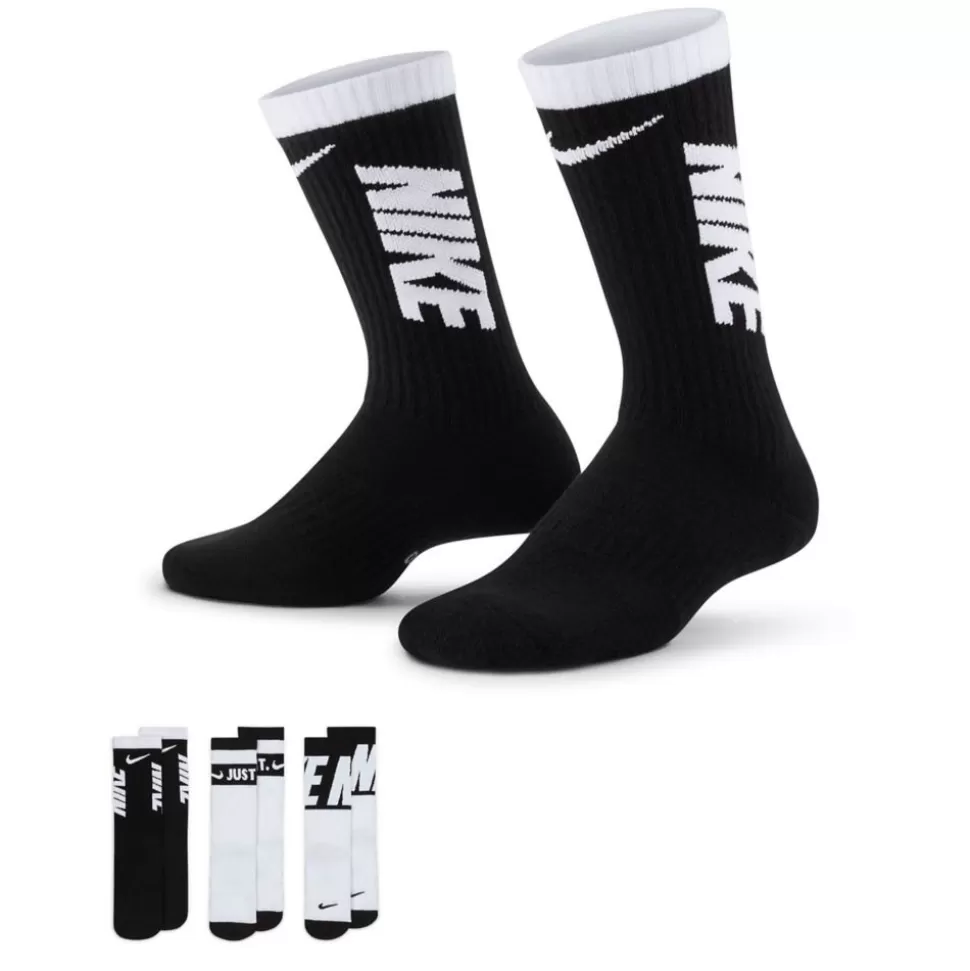 NIKE Accessories^ Boys Graphic Crew Socks 3 Pairs