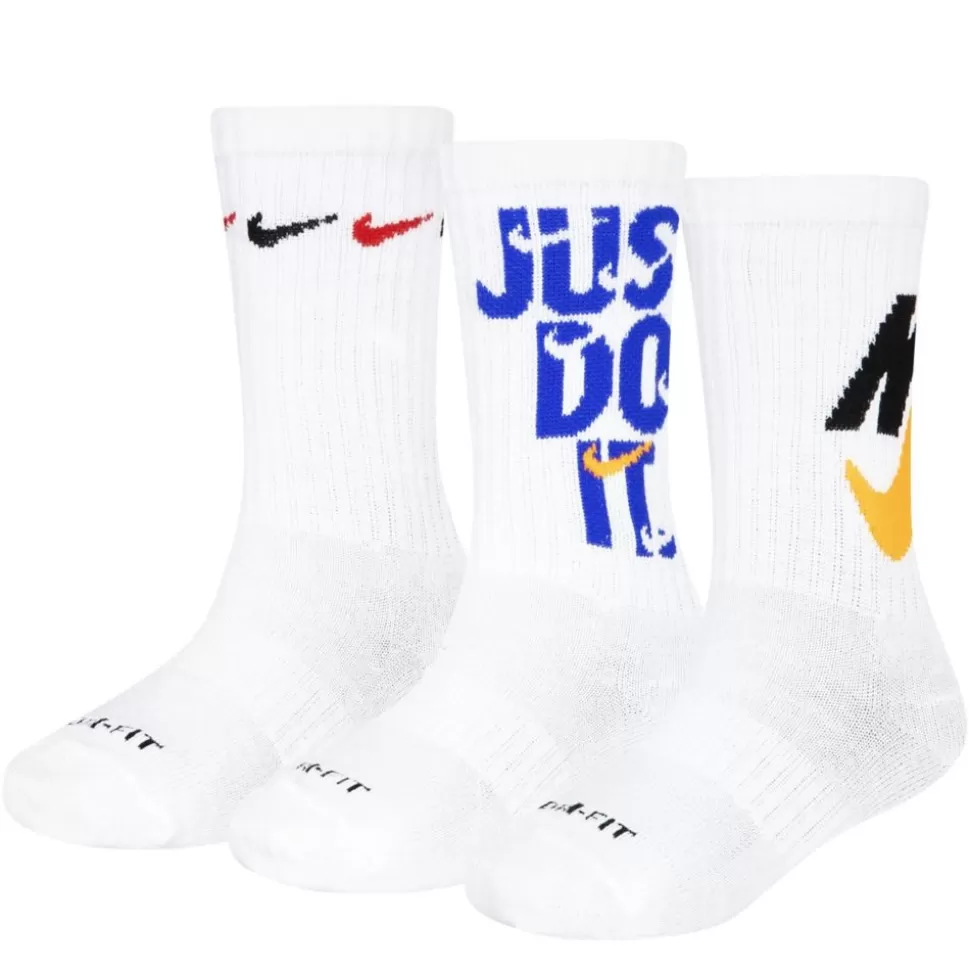 NIKE Accessories^ Boys Graphic Crew Socks 3 Pairs