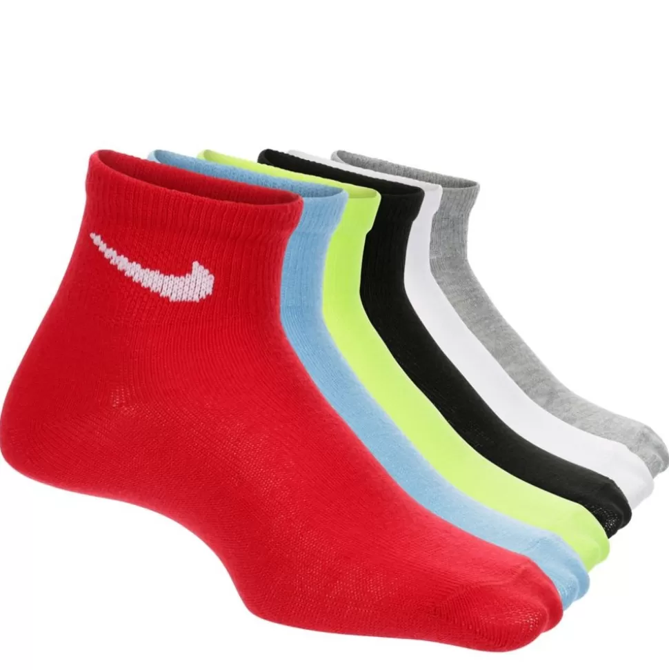 NIKE Accessories^ Boys Quarter Socks 6 Pairs