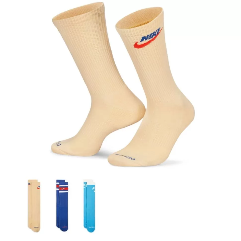 NIKE Accessories^ Boys Retro Graphic Crew Socks 3 Pairs