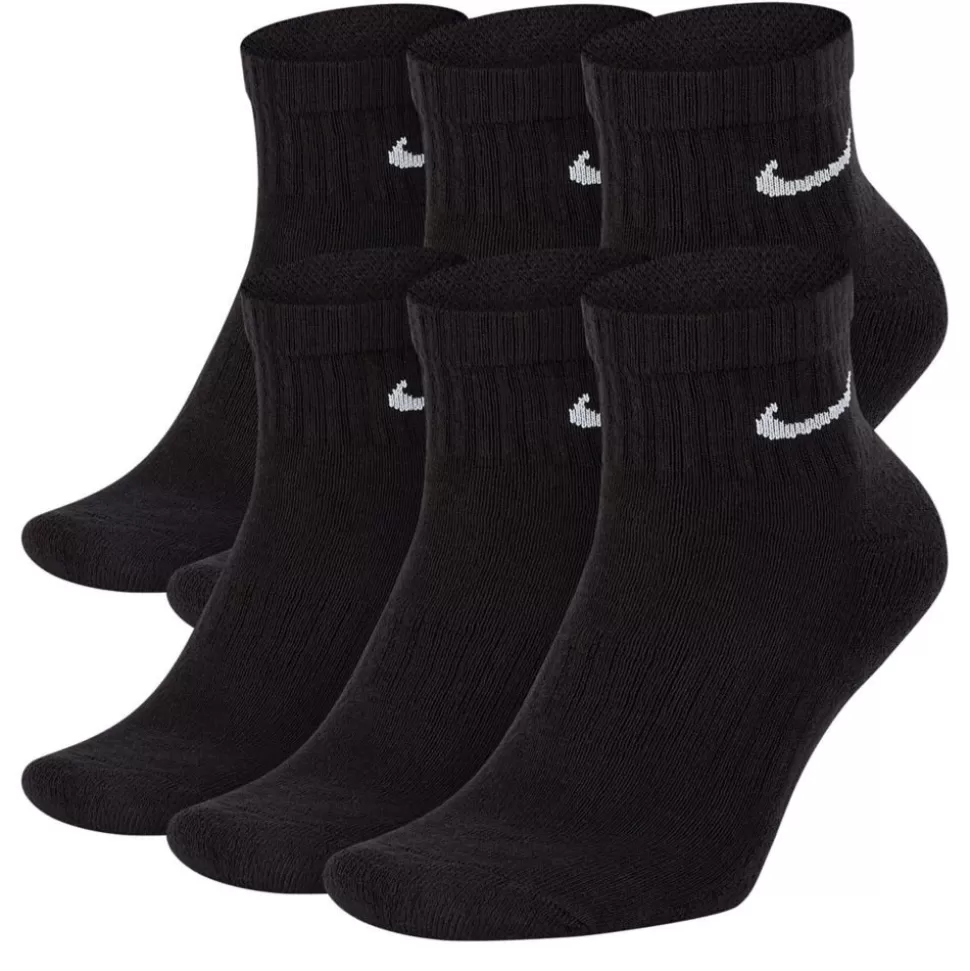 NIKE Accessories^ Boys Small Everyday Cushion Quarter Socks 6 Pairs