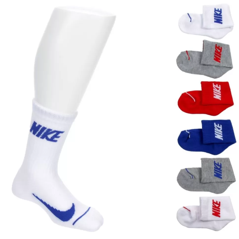 NIKE Accessories^ Boys Toddler Crew Socks 6 Pairs