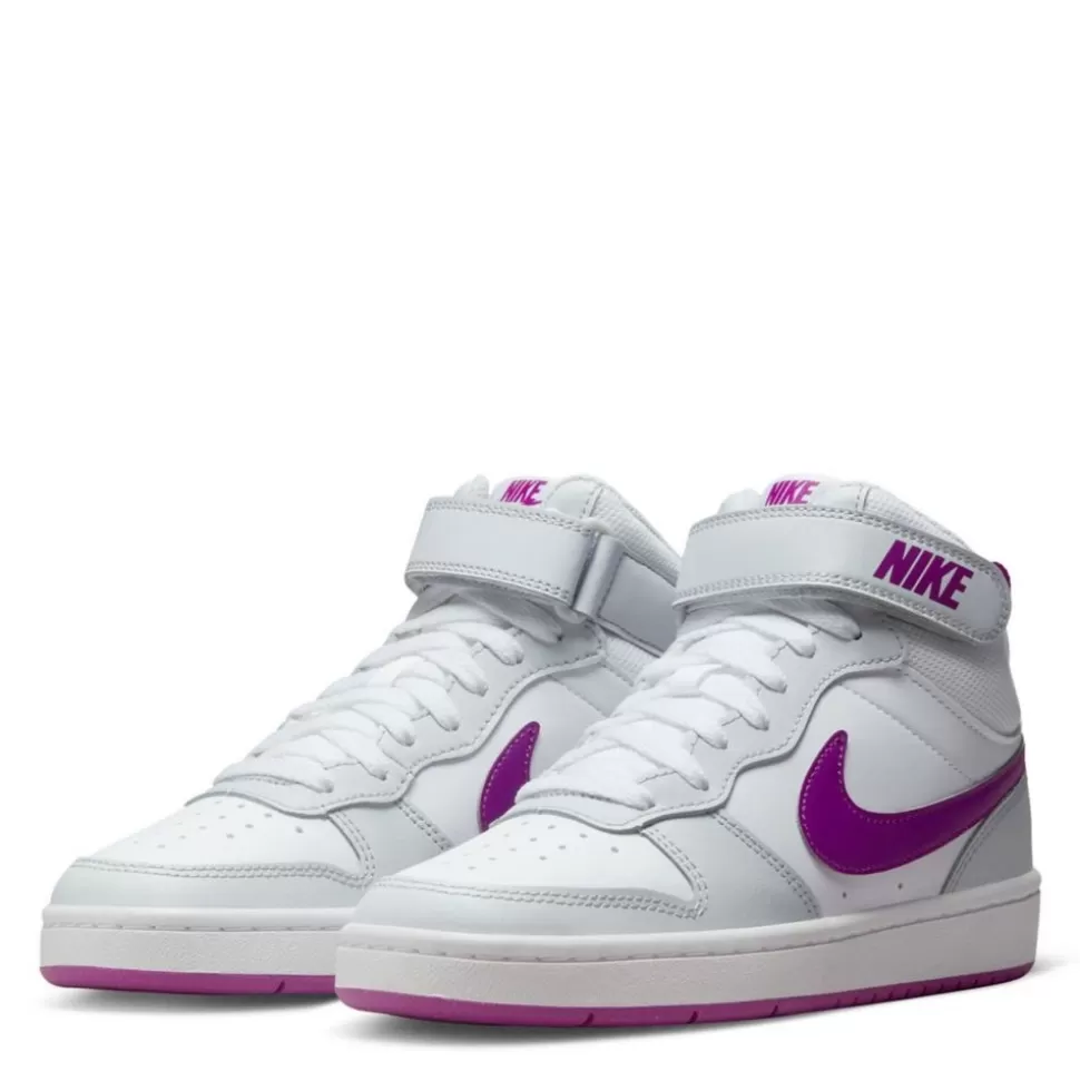 Girls NIKE Athletic & Sneakers^ Girls Big Kid Court Borough 2 Mid Top Sneaker