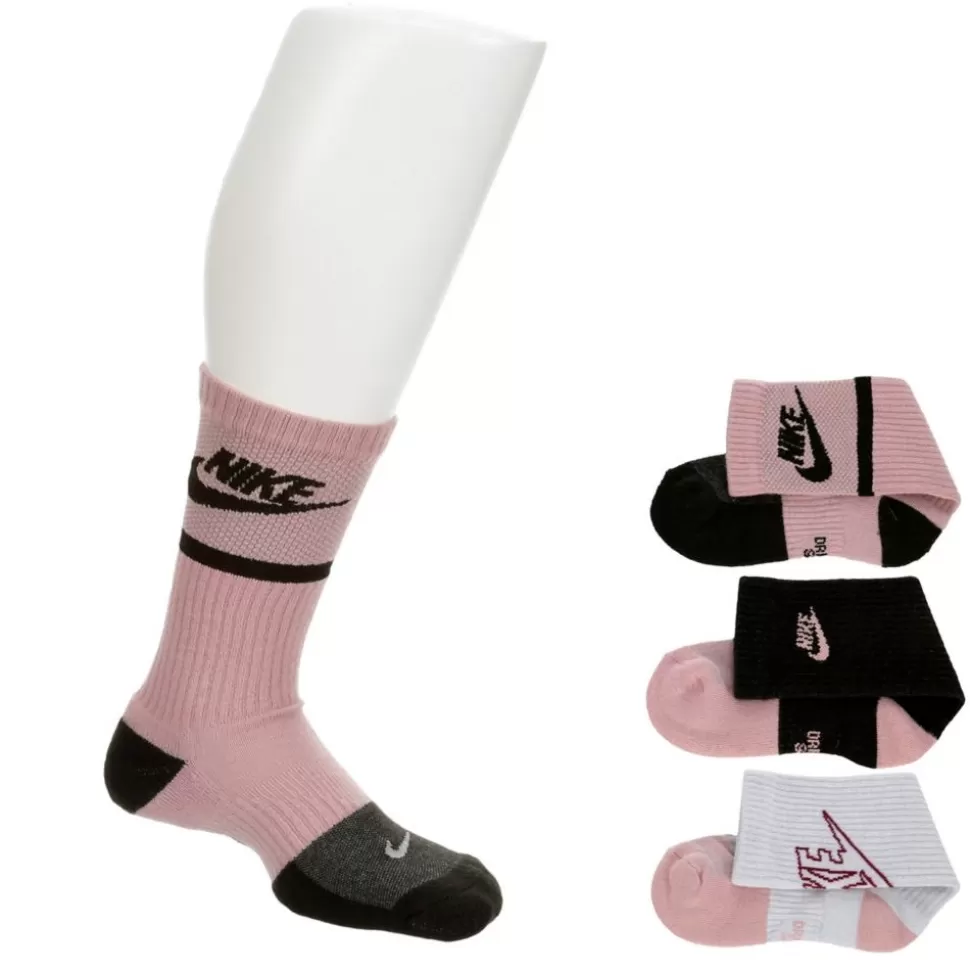 NIKE Accessories^ Girls Graphic Crew Socks 3 Pairs