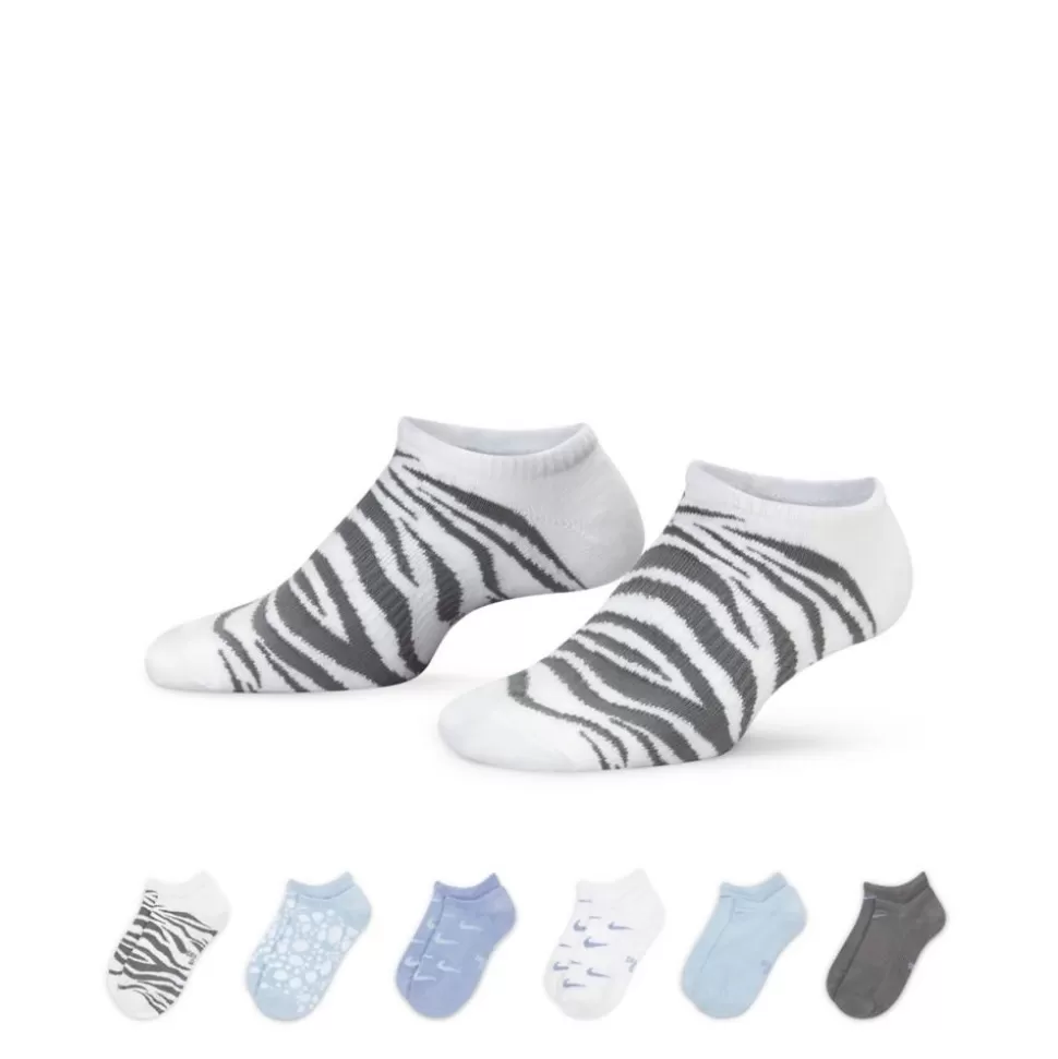 NIKE Accessories^ Girls Graphic No Show Socks 6 Pairs