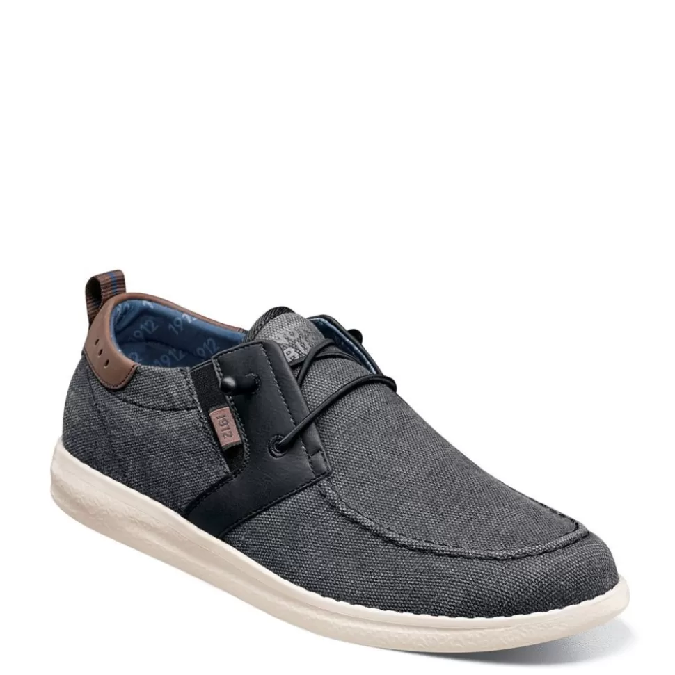 Men NUNN BUSH Canvas^ Mens Brewski Slip On Sneaker