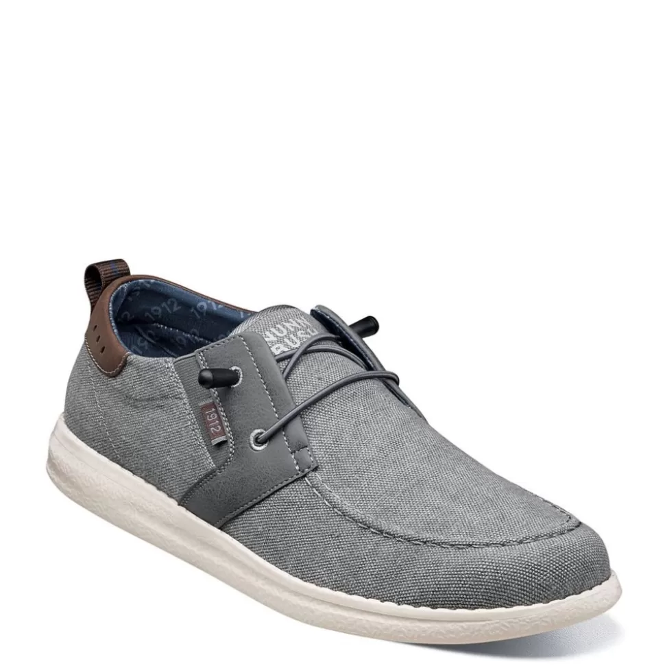 Men NUNN BUSH Canvas^ Mens Brewski Slip On Sneaker