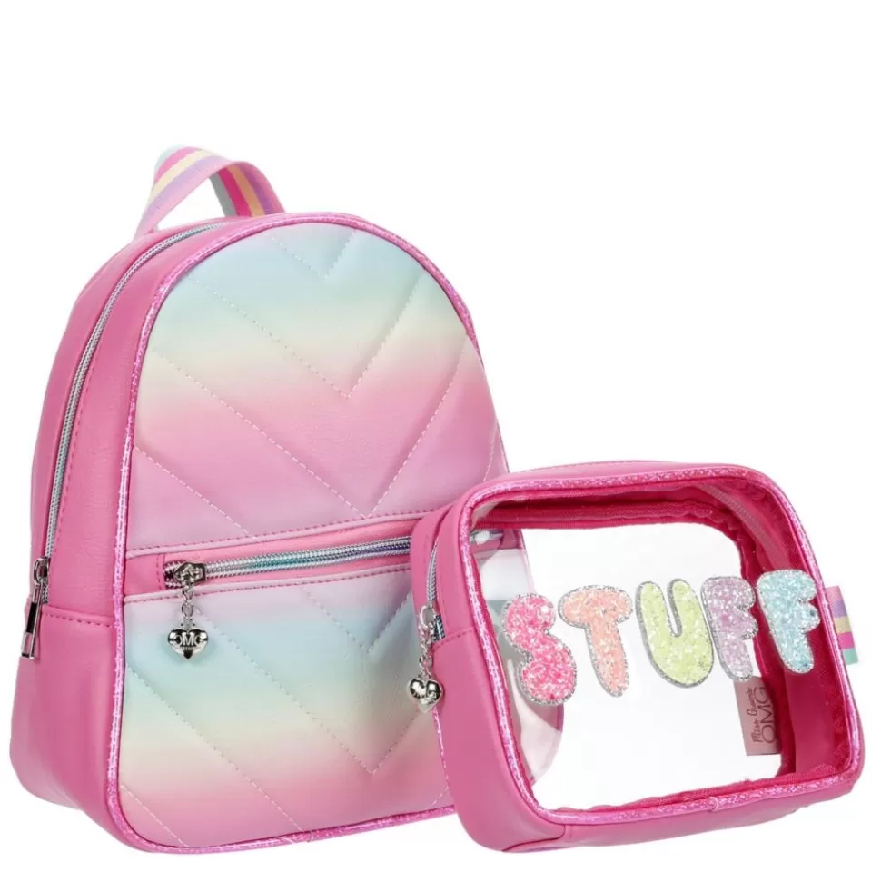 OMG Accessories^ Girls Stuff Rainbow Set Mini Backpack