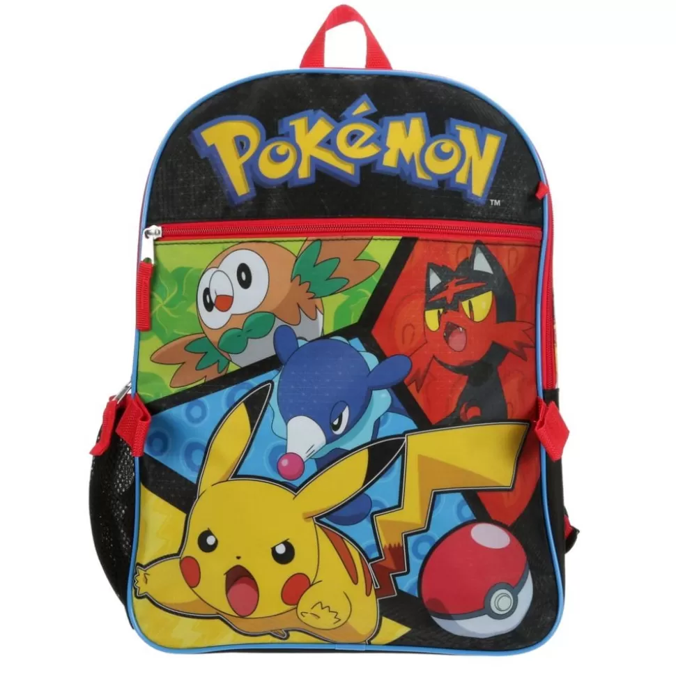 POKEMON Accessories^ Boys 5 Piece Backpack Set