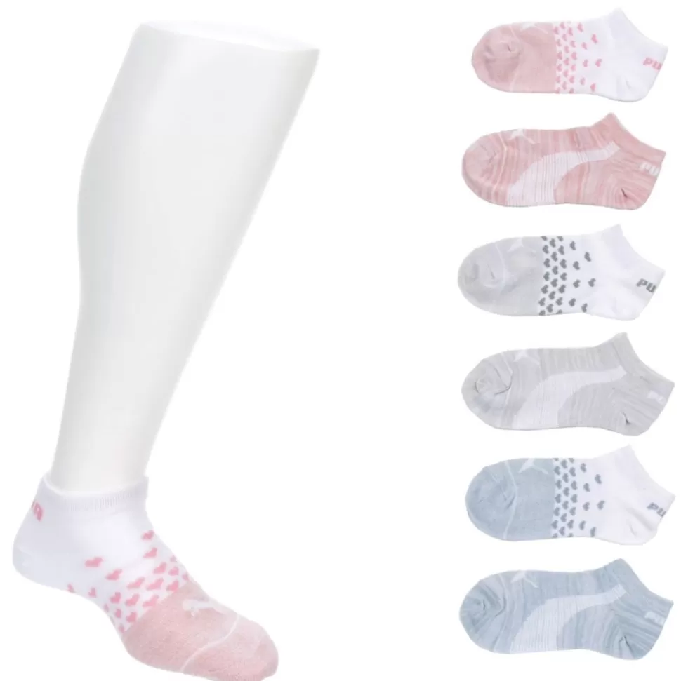 PUMA Accessories^ Girls No Show Socks 6 Pairs