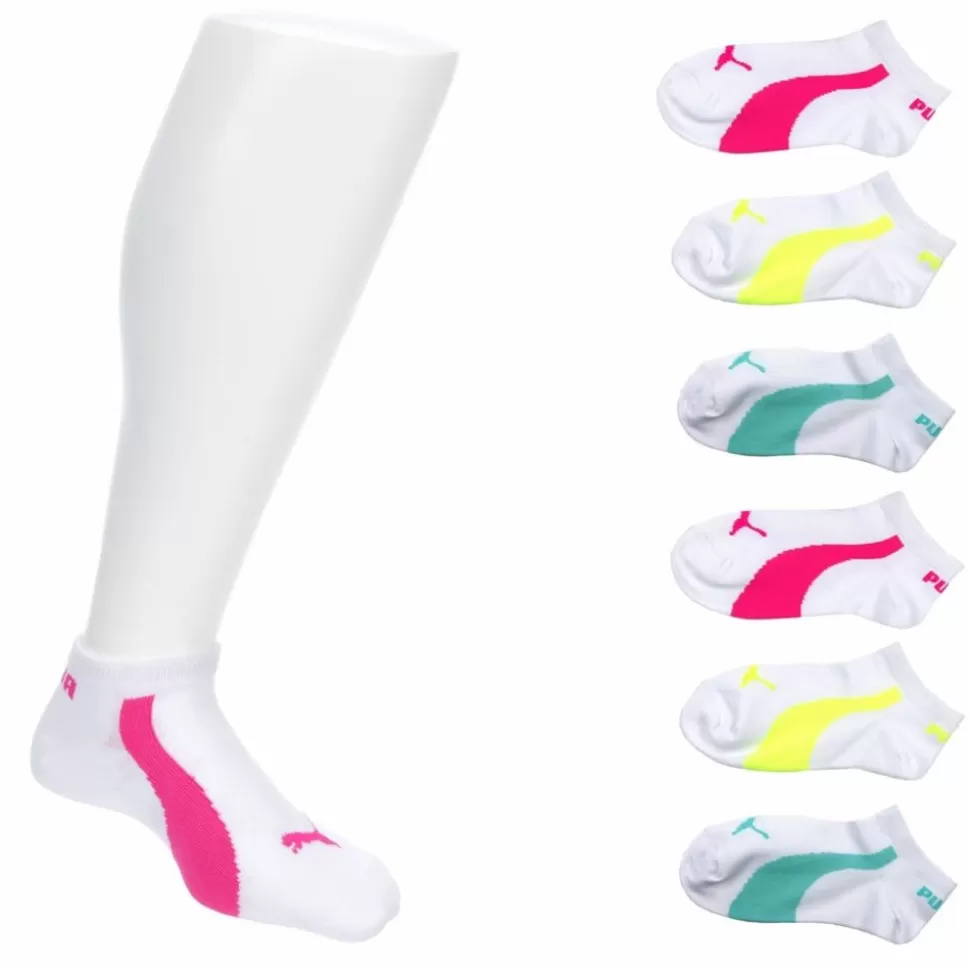 PUMA Accessories^ Girls No Show Socks 6 Pairs