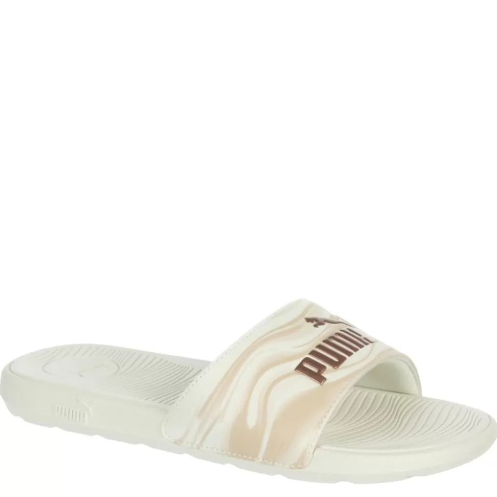 Women PUMA Flat Sandals^ Womens Cool Cat 2.0 Slide Sandal