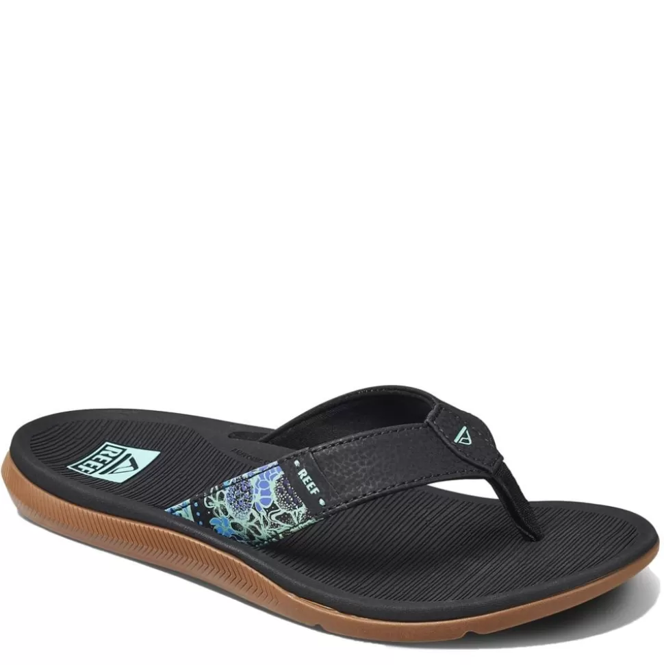 Women REEF Flat Sandals^ Womens Santa Ana Flip Flop Sandal