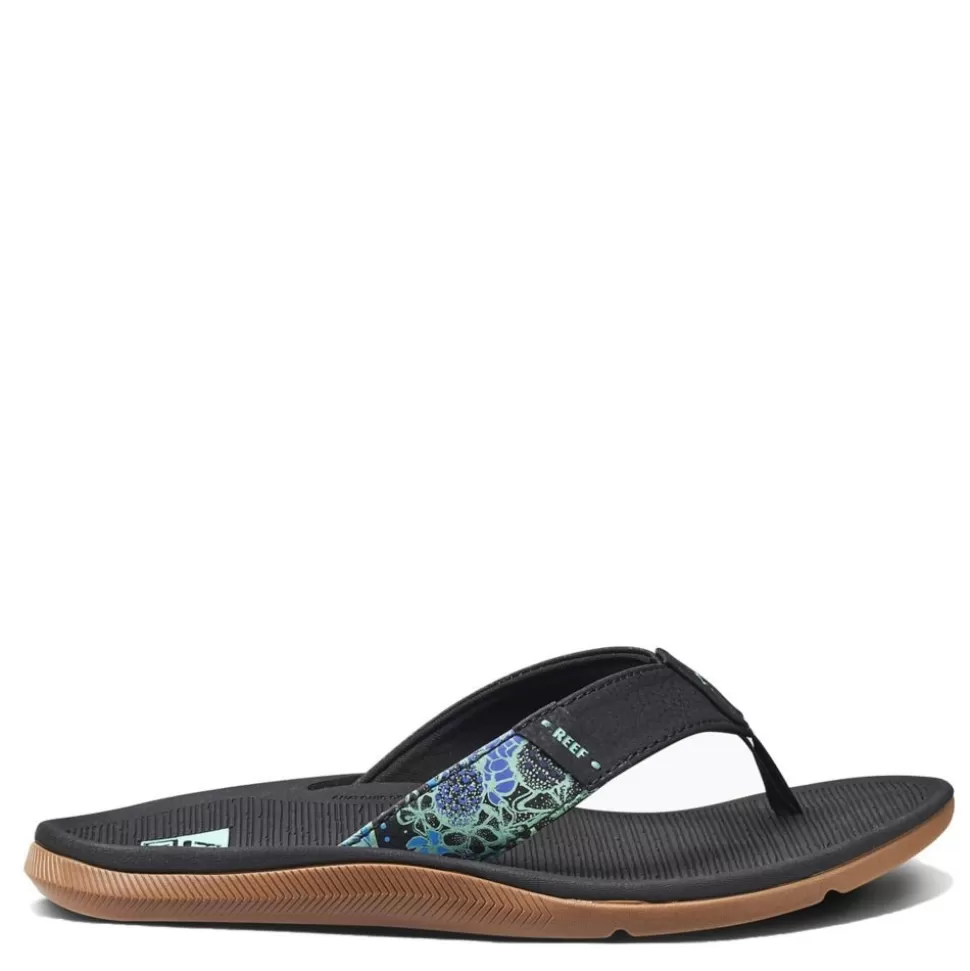 Women REEF Flat Sandals^ Womens Santa Ana Flip Flop Sandal