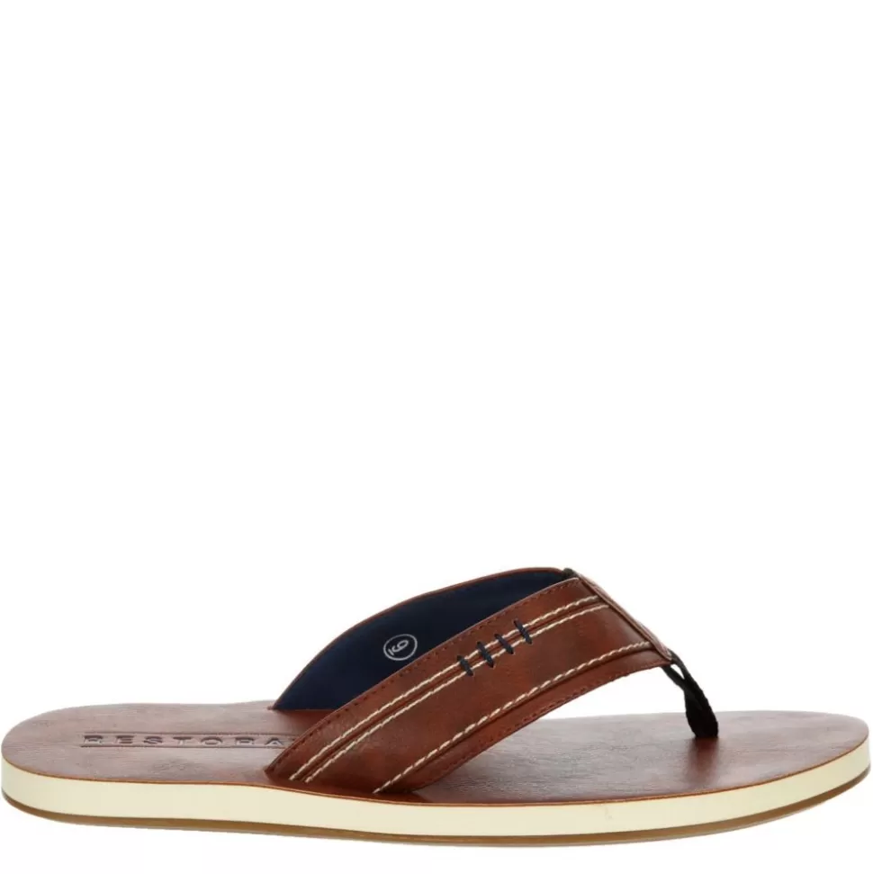 Men RESTORATION Flip Flops^ Mens Delmare Flip Flop Sandal