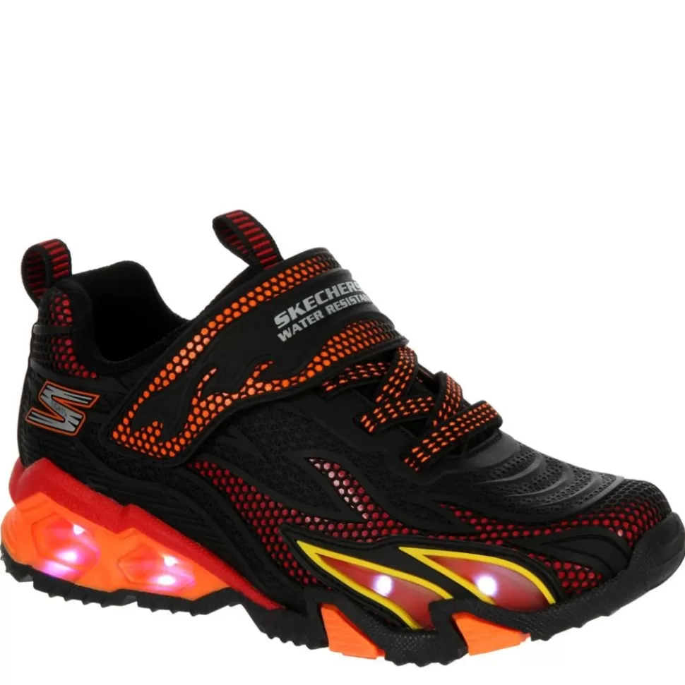 SKECHERS Casual Shoes^ Boys Hydro Lights Heat Stripes Light Up Sneaker