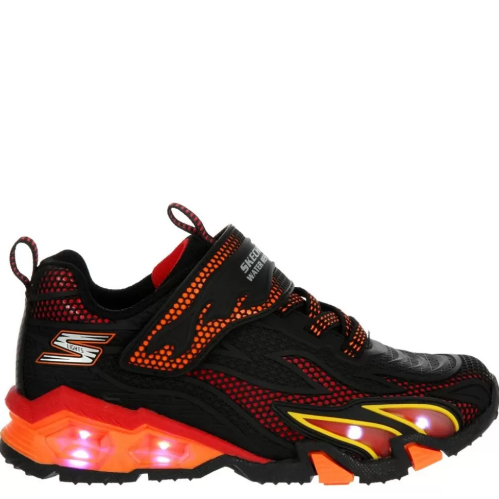 SKECHERS Casual Shoes^ Boys Hydro Lights Heat Stripes Light Up Sneaker