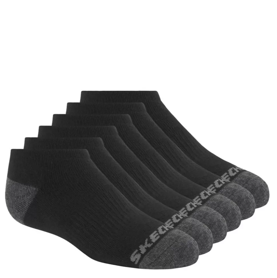 SKECHERS Accessories^ Boys No Show Socks 6 Pairs