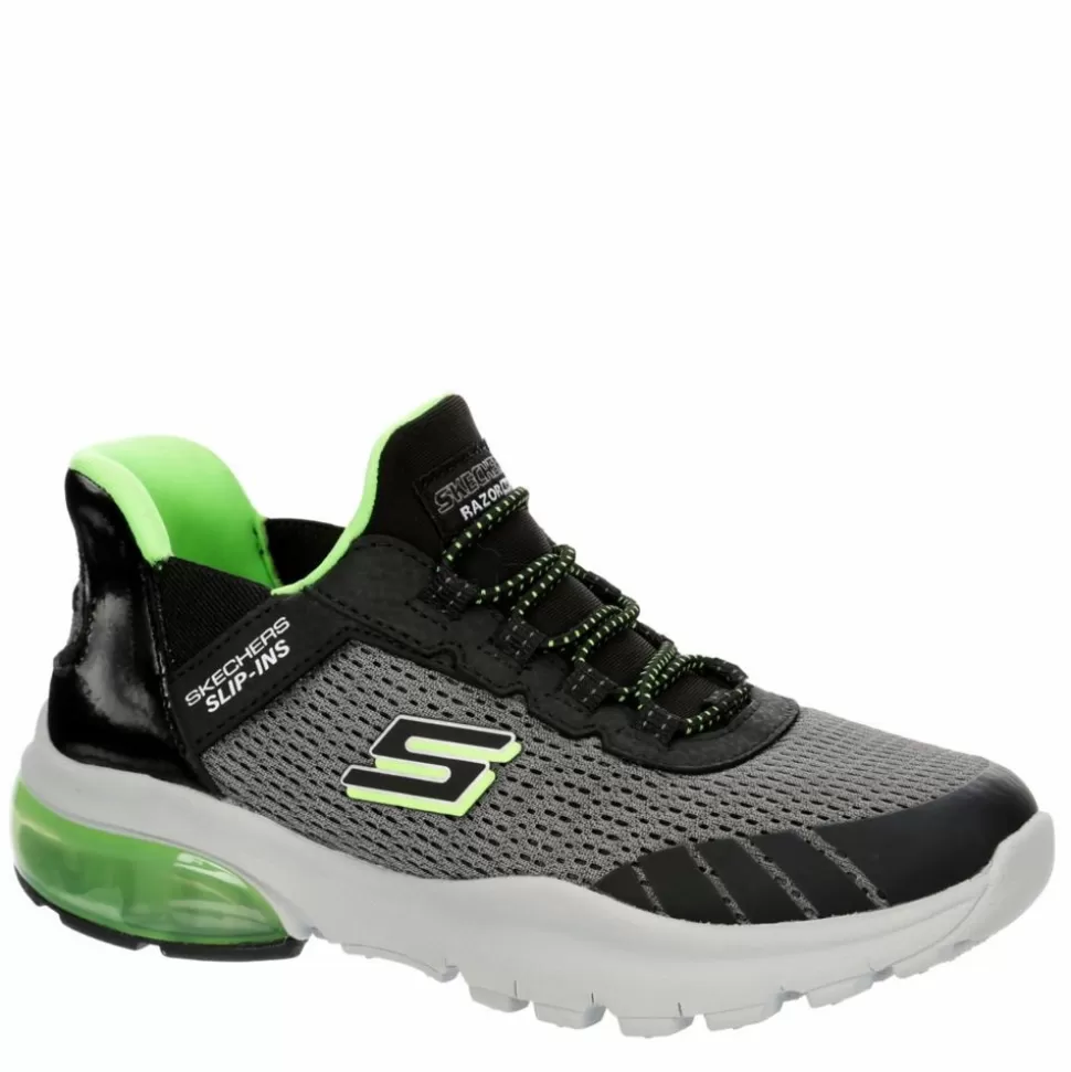 SKECHERS Casual Shoes^ Boys Razor Flex Air Slip-In Slip On Sneaker