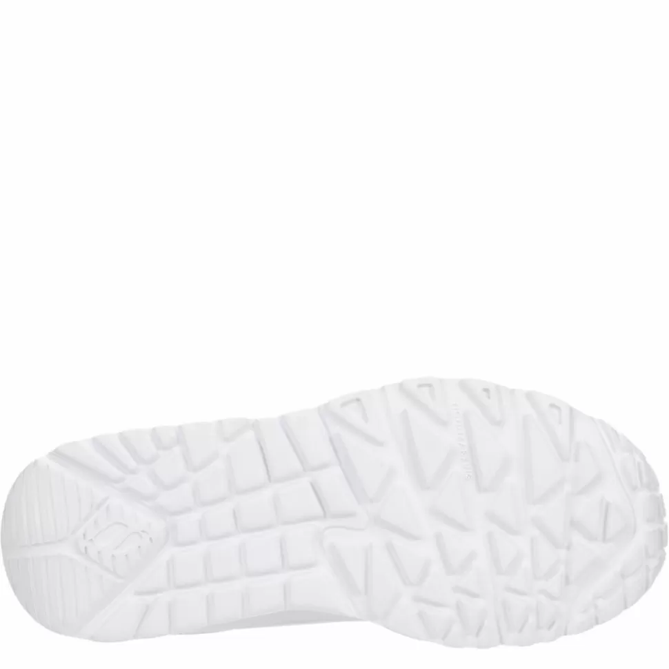 SKECHERS Casual Shoes^ Girls Little-Big Kid Uno Lite James Gold Crown Sneaker