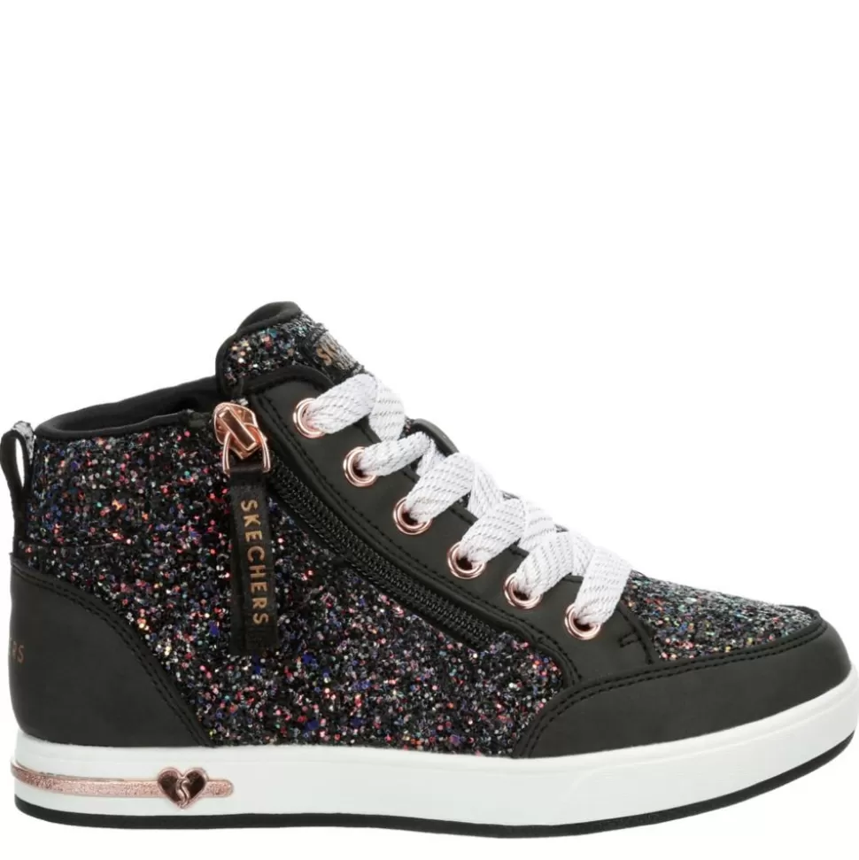 SKECHERS Casual Shoes^ Girls Shoutouts 2.0 - Glitter Steps Hi Top Sneaker