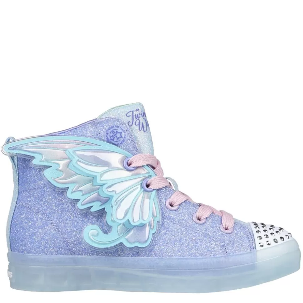 SKECHERS Casual Shoes^ Girls Twi-Lites 2.0 Twinkle Wiishes Light Up Sneaker