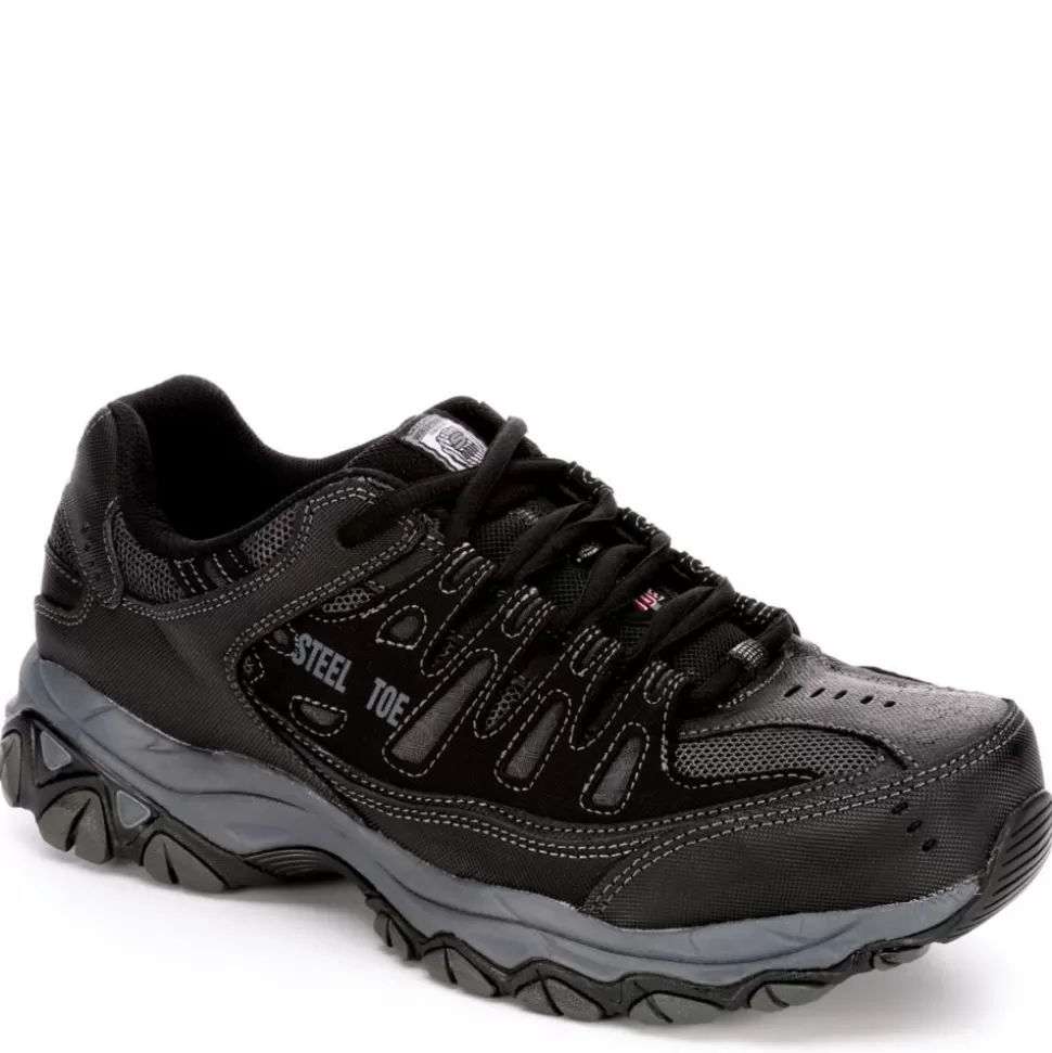 Men SKECHERS Work Shoes^ Mens 77055 Steel Toe Work Shoe