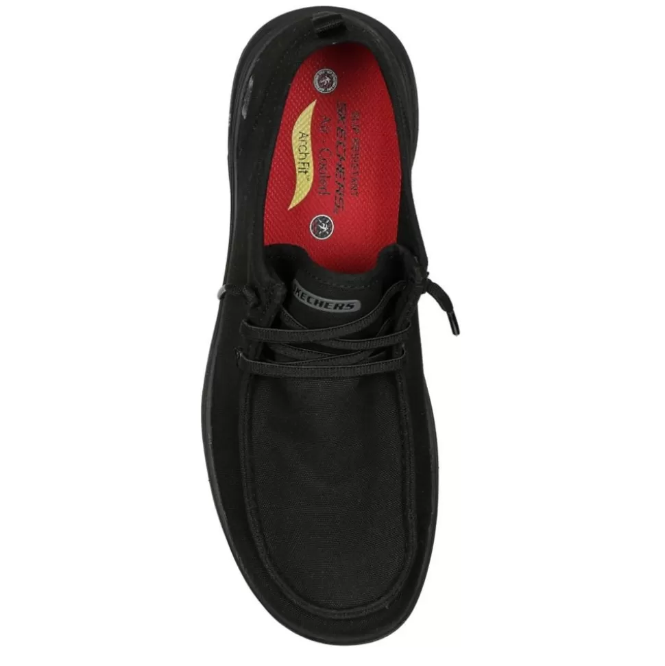 Men SKECHERS Work Shoes^ Mens Arch Fit Melo Slip Resistant Work Shoe